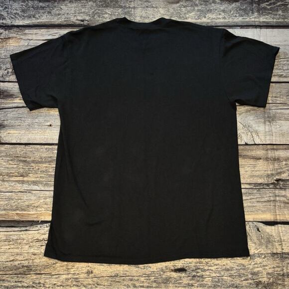 Barbie T Shirt Black Graffiti Print Distressed Y2K Womens Size Large - Picture 5 of 5